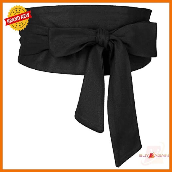 Plus Size Obi Belt Self-Tie Wrap Wide Sash Waistband for Dresses